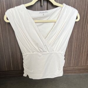 Abercrombie & Fitch Ruched V-Neck Top